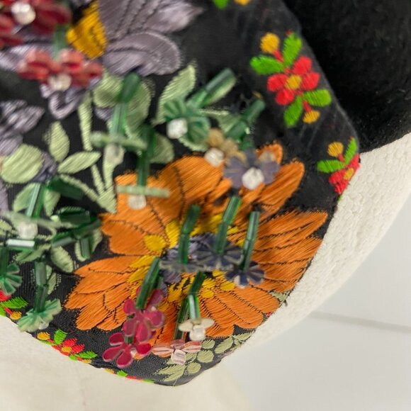 BULLOCK\'S WILTSHIRE Hat Headband Embroidery Silk Flowers Beads main image 5